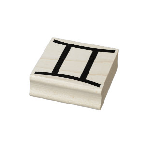 gemini symbol art frimärke stämpel