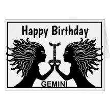 Gemini Symbol Grattis på födelsedagen Horoscope Zo