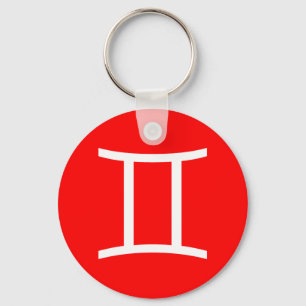 Gemini Symbol Nyckelring
