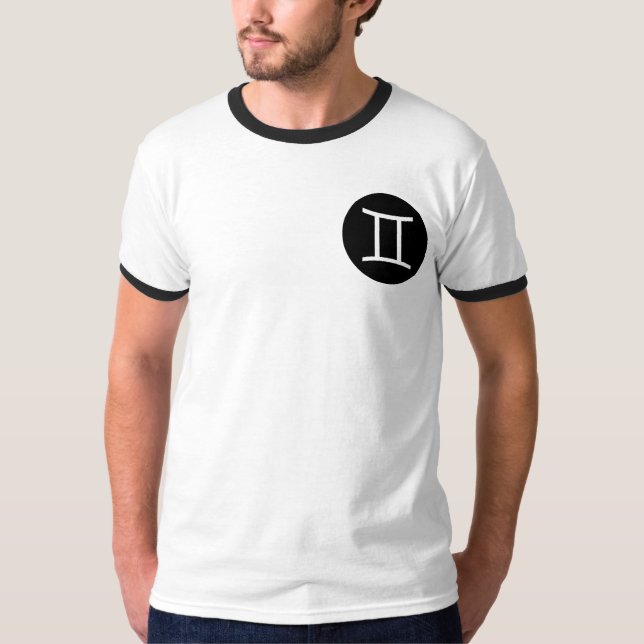 Gemini Symbol - Pocket T Shirt (Framsida)