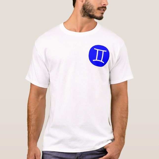 Gemini Symbol - Pocket Tee Shirt (Framsida)