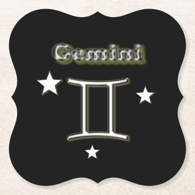 Gemini-symbol Underlägg Papper (Framsida)