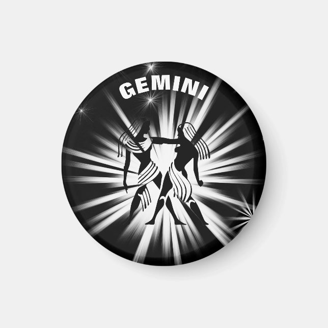Gemini-tecken Magnet (Framsidan)