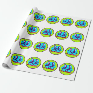Gemini Tecknad Zodiac Astrology-design Presentpapper