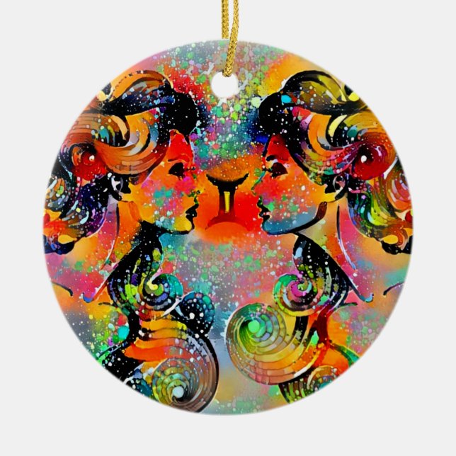 Gemini Tijuana Julgransprydnad Keramik (Framsidan)