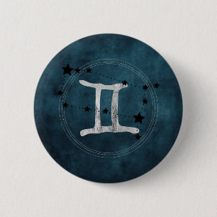 Gemini, Twillingarna zodiac-stjärnor Knapp