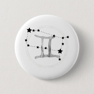 Gemini, Twillingarna zodiac-stjärnor Knapp