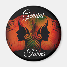 Gemini Twillingars Zodiac Horoscope Sign Magnet