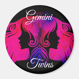 Gemini Twillingars Zodiac Horoscope Sign Magnet