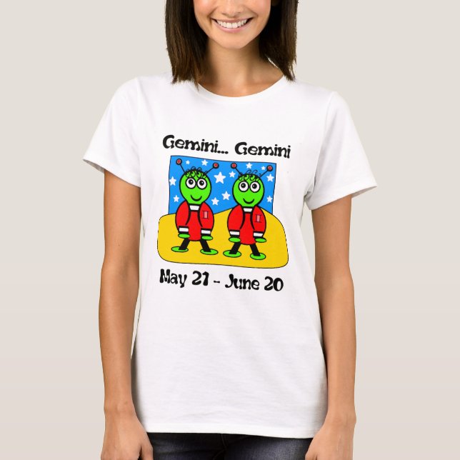 Gemini Twin Cuties T Shirt (Framsida)