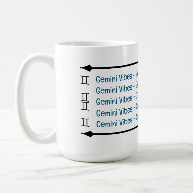 Gemini Vibes Coffee Mugg (Vänster)
