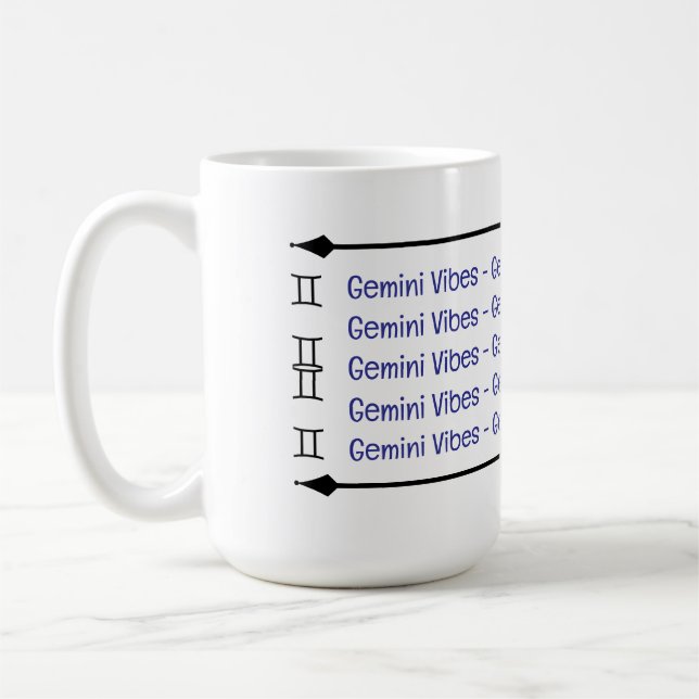 Gemini Vibes Coffee Mugg (Vänster)
