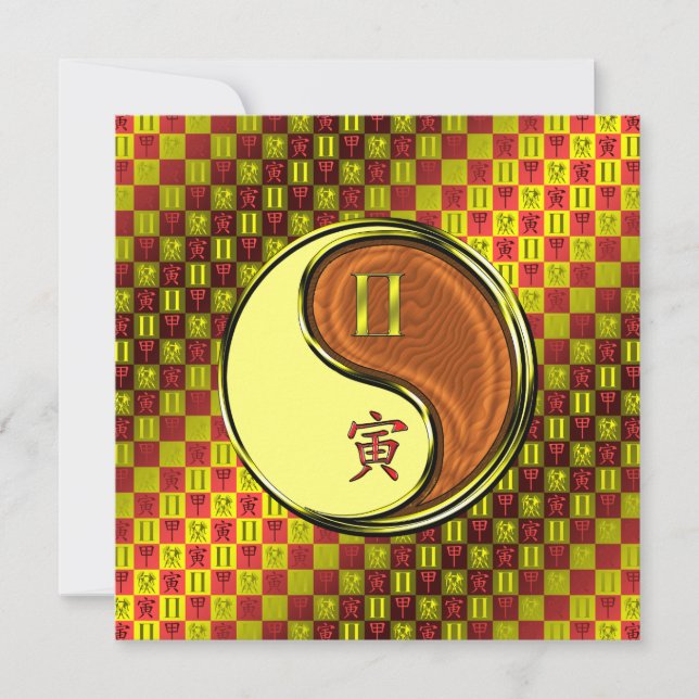 Gemini & Wood Tiger Kort (Framsida)