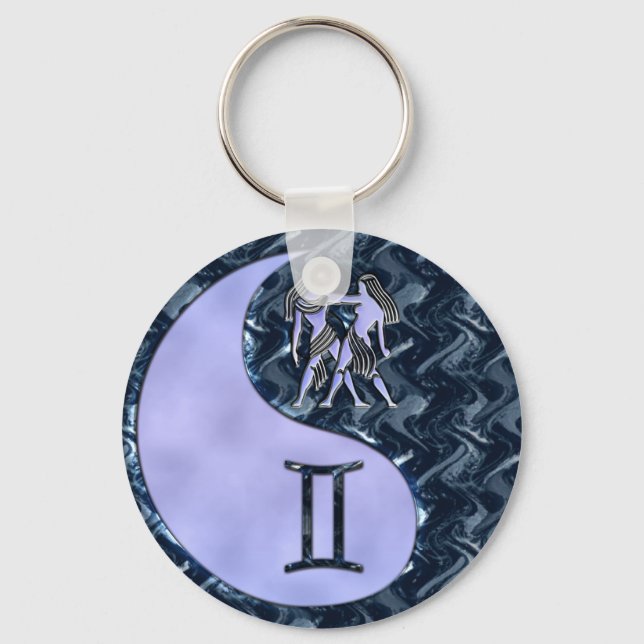 Gemini Yin Yang Nyckelring (Framsida)