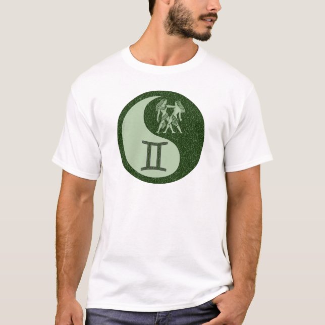 Gemini Yin Yang Tee Shirt (Framsida)
