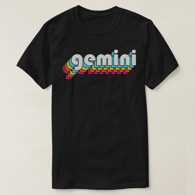 Gemini Zodiac Astrological Sign Design T Shirt (Design framsida)
