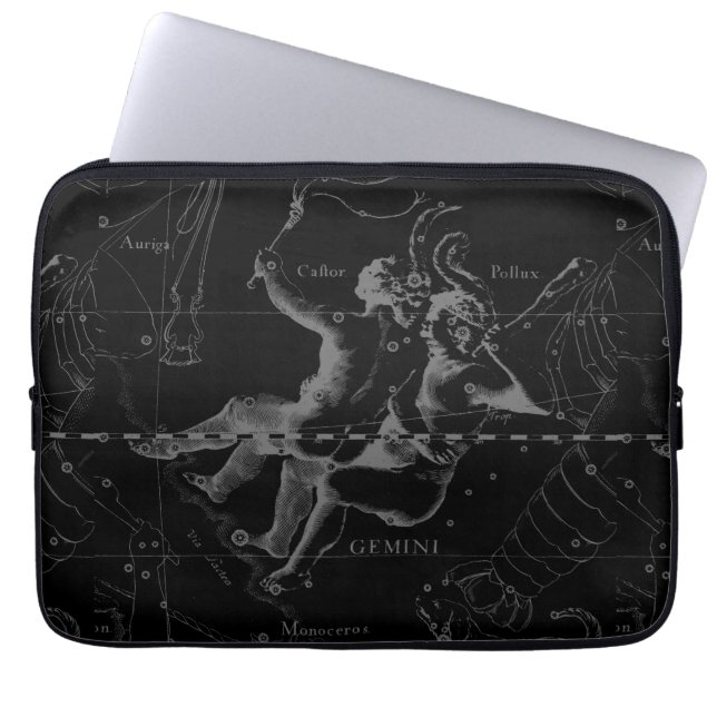 Gemini Zodiac Constellation Hevelius 1690 Laptop Fodral (Framsidan)