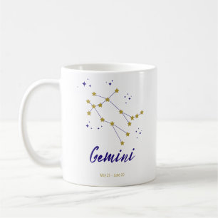 Gemini Zodiac Constellation Horoscope Sign Twin Kaffemugg