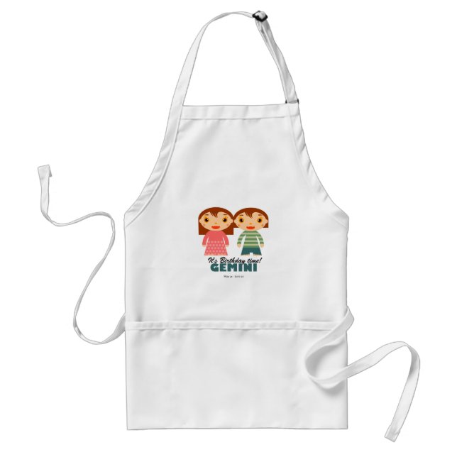 Gemini Zodiac för barn Förkläde (Framsidan)