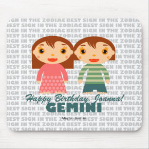 Gemini Zodiac för barn Musmatta