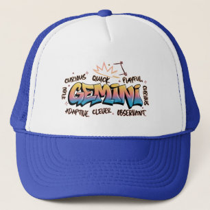 Gemini Zodiac Graffiti Keps