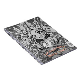 Gemini Zodiac Manga Illustration Aesthetic Artbook Anteckningsbok