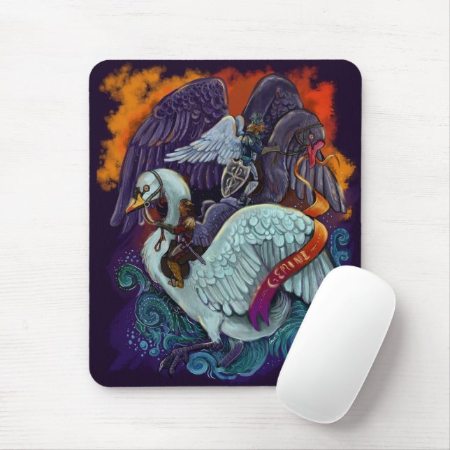 Gemini Zodiac mousepad Musmatta (Med mus)