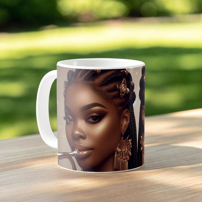 Gemini Zodiac Musician Trumpet Kaffemugg (Skapare uppladdad)