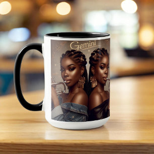 Gemini Zodiac Musician Trumpet Mugg