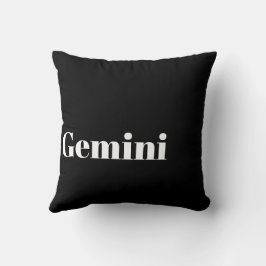 Gemini Zodiac Ord Cloud Dekorativ kudde