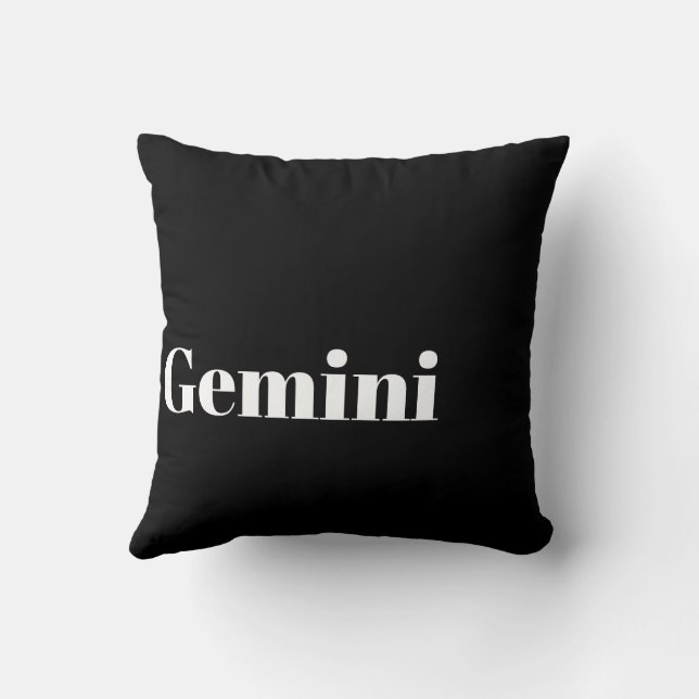 Gemini Zodiac Ord Cloud Dekorativ kudde (Baksida)
