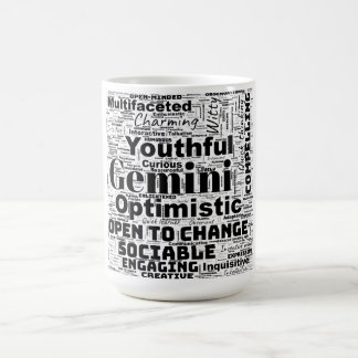 Gemini Zodiac Ord Cloud Inspiration Mugg