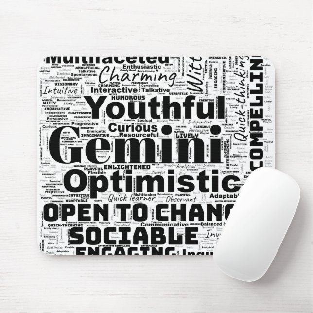 Gemini Zodiac Ord Cloud Inspiration Musmatta (Med mus)