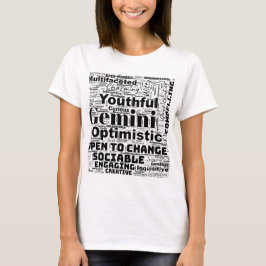 Gemini Zodiac Ord Cloud Inspiration T Shirt