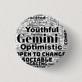 Gemini Zodiac Ord Cloud-inspirationsknapp Knapp