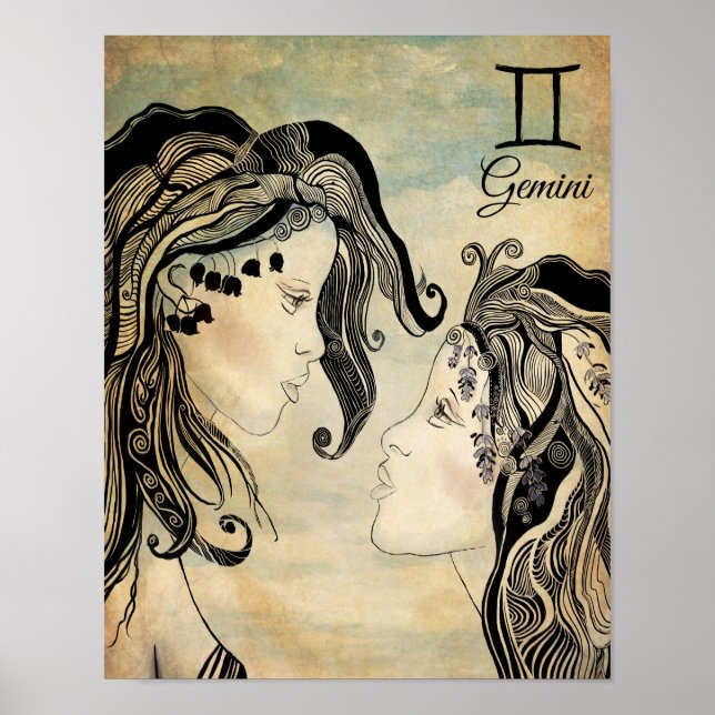 Gemini Zodiac Poster (Framsidan)