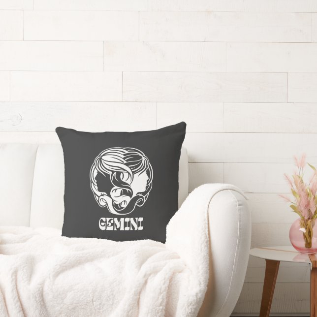 Gemini Zodiac Sign Astrology Kudde (Soffa)