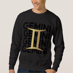 Gemini Zodiac Sign Astrology Symbol Horoscope Lång Ärmad Tröja