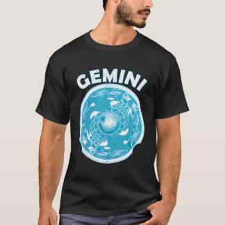 Gemini Zodiac Sign Cute Orca Whale T Shirt
