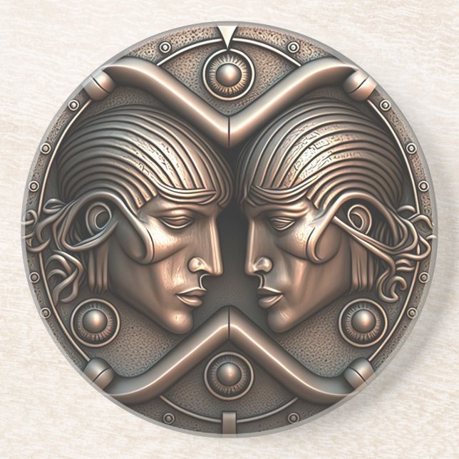 Gemini Zodiac Sign Gemini Horoscope Underlägg (Framsidan)