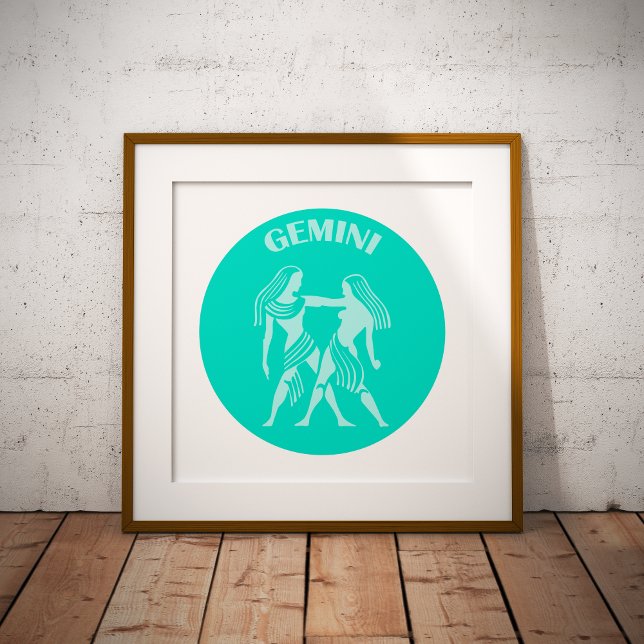 Gemini, Zodiac Sign, Horoscope, Astrology Fototryck (Skapare uppladdad)