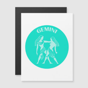 Gemini, Zodiac Sign, Horoscope, Astrology Magnetisk Inbjudningskort