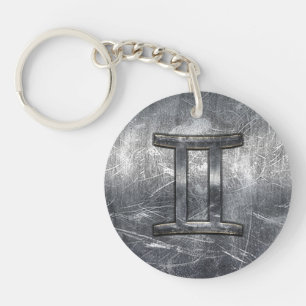 Gemini Zodiac Sign in Industrial Steel Stil