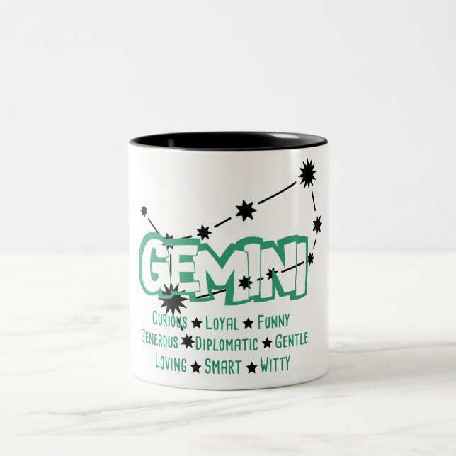 Gemini Zodiac Sign Traits Mugg (Center)