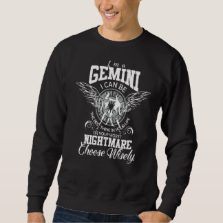 Gemini Zodiac Sign Women Man Barns födelsedag I'm  Lång Ärmad Tröja