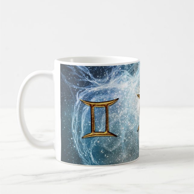 GEMINI Zodiac Stjärntecken Mugg (Vänster)