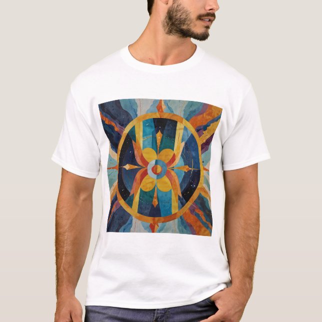Gemini Zodiac-tecken för Nyfiket tänkande T Shirt (Framsida)