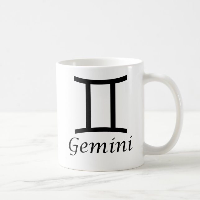 "Gemini" Zodiac-tecken Kaffemugg (Höger)