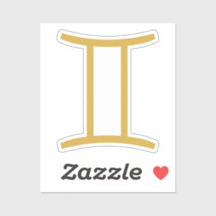 Gemini Zodiac-tecken Klistermärken