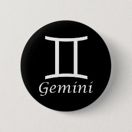 "Gemini" Zodiac-tecken Knapp